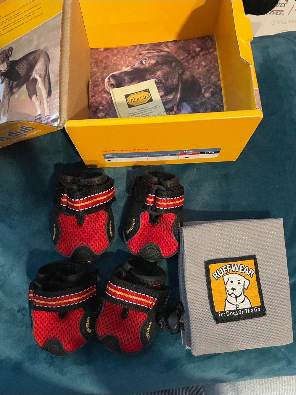 Bark'n Boots Ruffwear All-condition Terrain, Season paw wear w/ Carry Pouch XXS